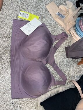 all in motion Seamless Wireless Bra - Mauve Plum